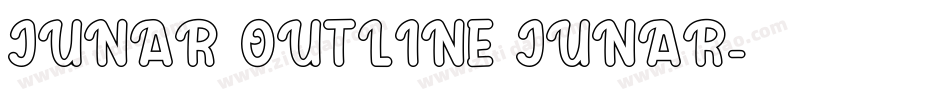 JUNAR OUTLINE JUNAR字体转换